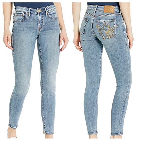 True Religion Jennie Buddha Back Pocket Skinny Jeans - Picture 3 of 10